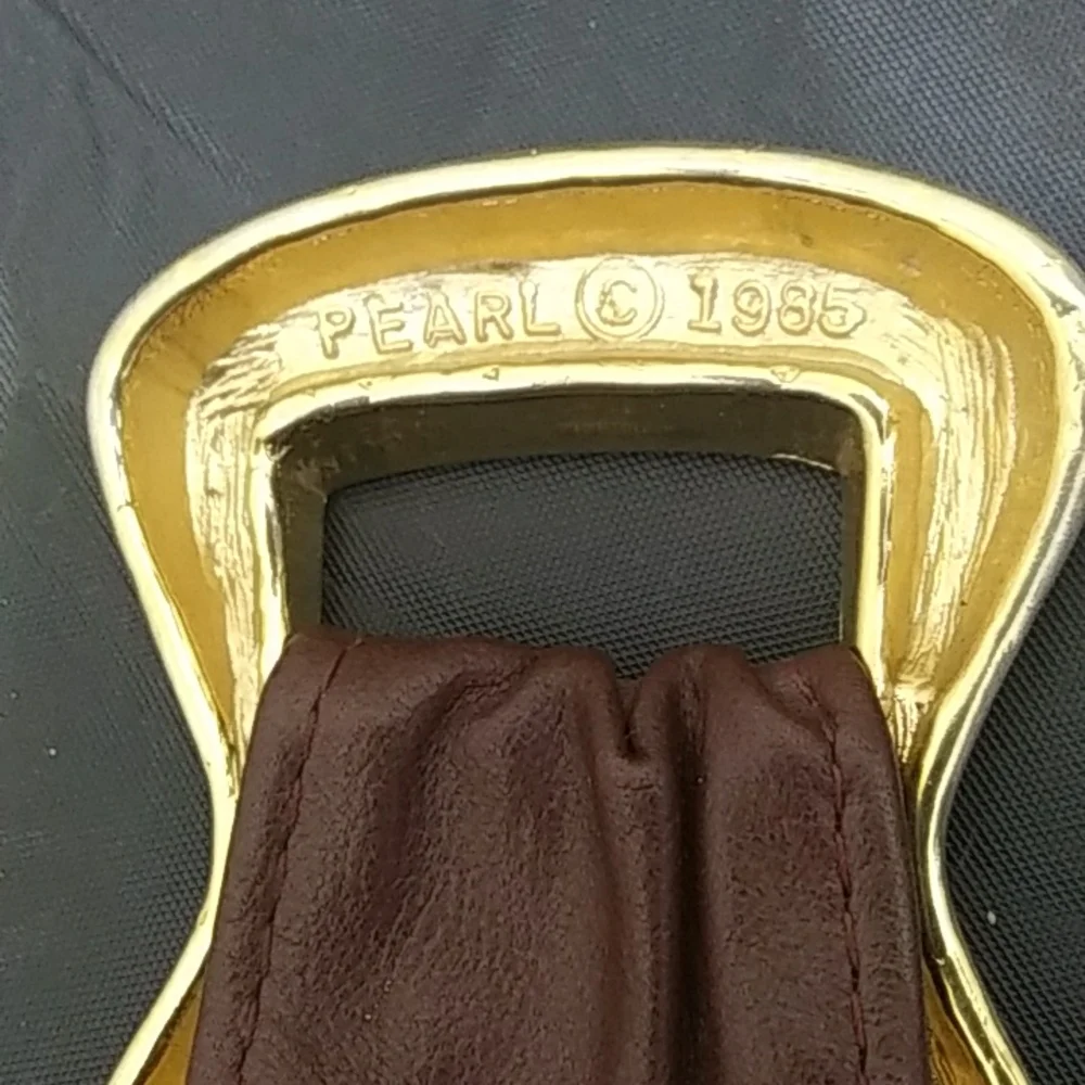 Pearl Accessories Vintage 100% Genuine Leather Belt Size Small